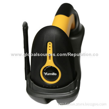 Wireless Laser Barcode Scanner with Charging Base, 2.4GHz Frequency